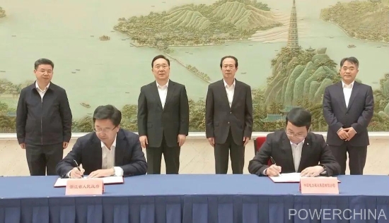 中國電建集團公司與浙江省政府簽署全面戰略合作框架協議