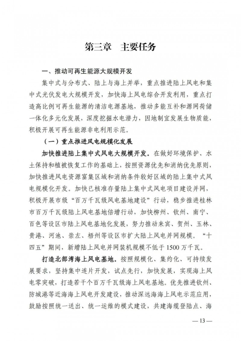 廣西&ldquo;十四五&rdquo;規(guī)劃：大力發(fā)展光伏發(fā)電，到2025年新增光伏裝機(jī)15GW！