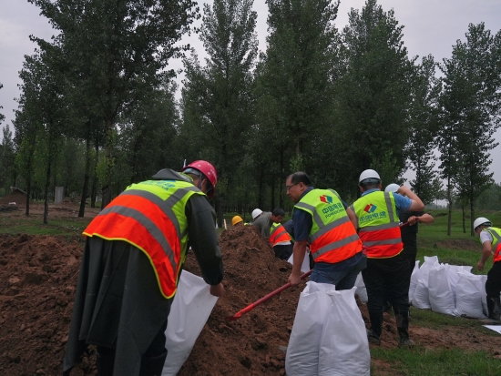 電建雄安建發公司堅守防汛搶險一線 筑牢堅強“紅色堡壘”