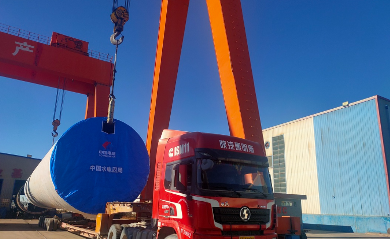 中廣核青海冷湖200兆瓦風電項目塔筒全部完成發貨