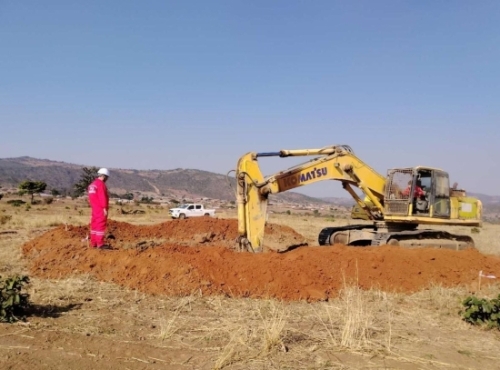 桑尼亞通松400千伏輸電線路項目啟動塔位作業