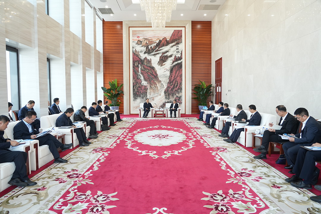 中國能建黨委書記、董事長宋海良與山西省委常委、大同市委書記盧東亮會談