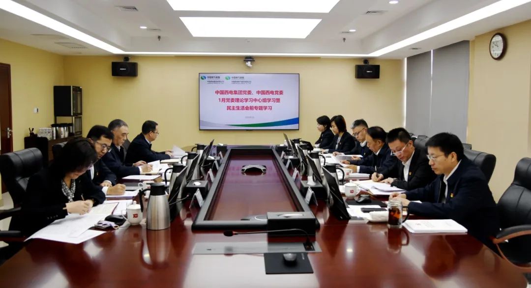 中國西電召開2024年度民主生活會(huì)會(huì)前學(xué)習(xí)暨黨