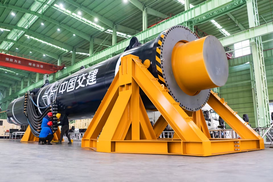 全球特大單作用液壓打樁錘下線 助力海上風電向深遠海發展