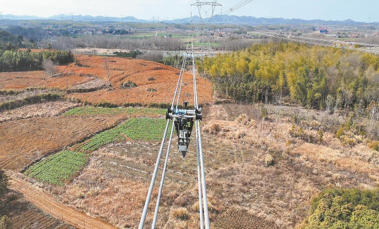 湖北送變電20余套設備上場 超高壓線路檢修全程智能化